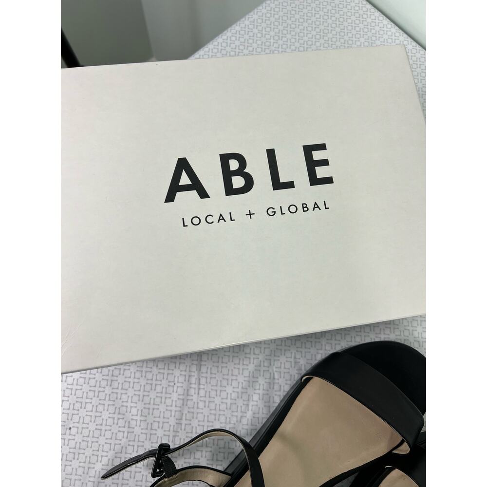 Like New Able Black Larissa Platform Sandals - Picture 12 of 12